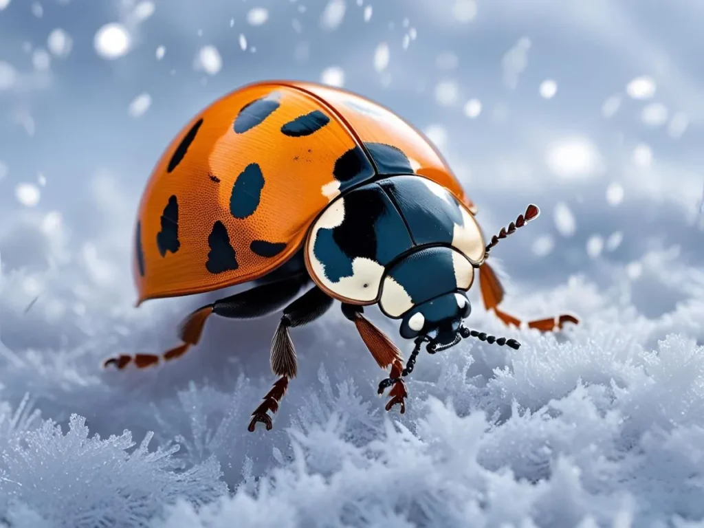 Ladybug in Winter Symbolism