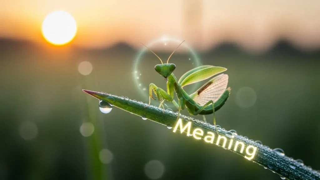 Baby Praying Mantis Meaning