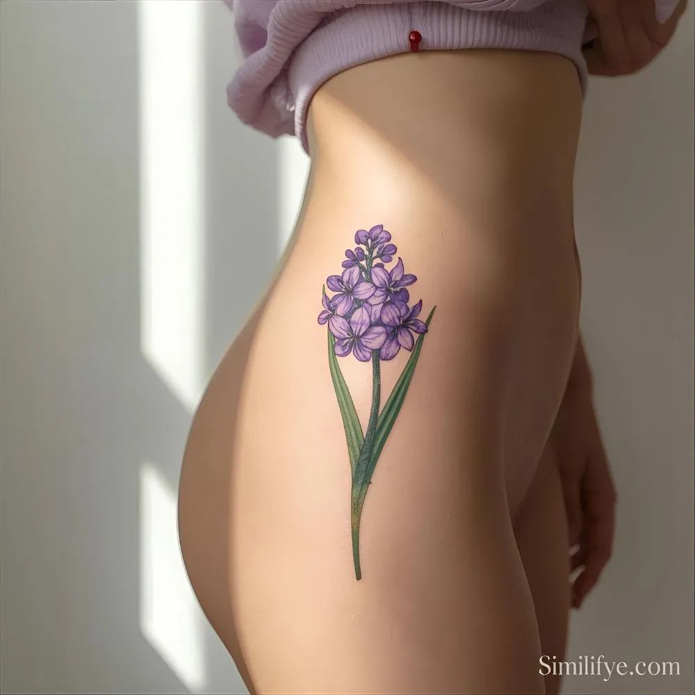 Hyacinth flower Tattoo