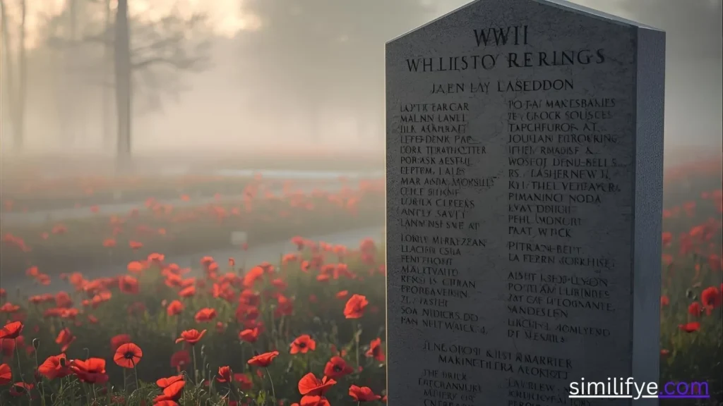 Poppy Flower Symbolism in WW2