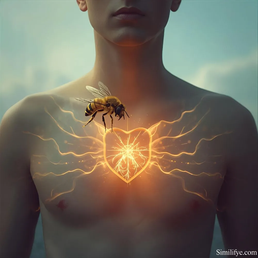 Yellow Jacket Landing on You Meaning